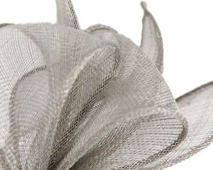 Max Alexander silver sinamay bow fascinator