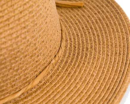Beige Hat & Bag Summer Beach Set