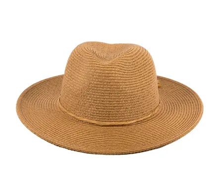 Beige Hat & Bag Summer Beach Set
