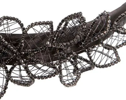 Fashion black fascinator headband by Fillies Collection