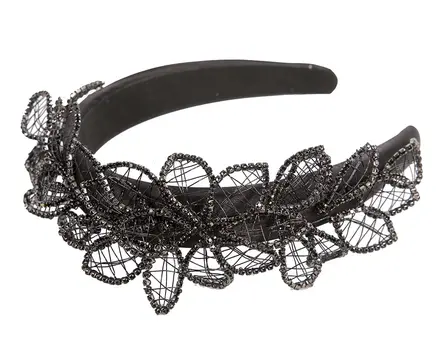 Fashion black fascinator headband by Fillies Collection
