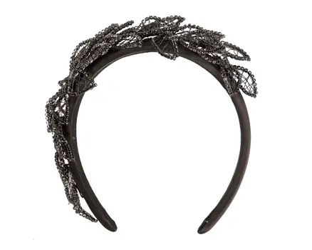 Fashion black fascinator headband by Fillies Collection