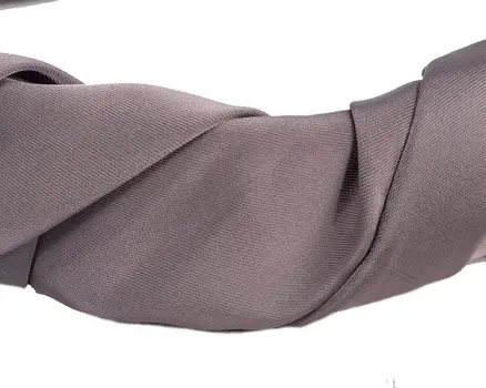 Mauve scrunchie fascinator headband