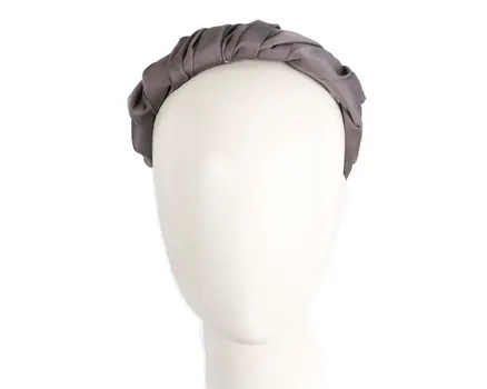 Mauve scrunchie fascinator headband