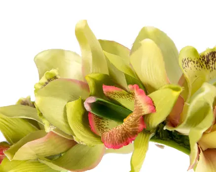 Hand made exclusive lime green fascinator headband