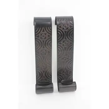 5" X 5" X 23.25" Brown, Vintage, Metal - Wall Candle Holder Sconce Set