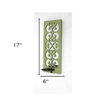 Green Wood Hanging Dimensional Sculpture