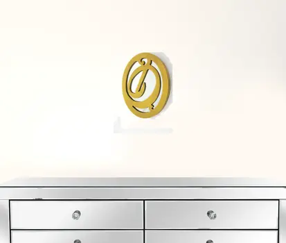 Yellow Wood Wall Decor