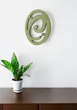 Green Wood Wall Decor