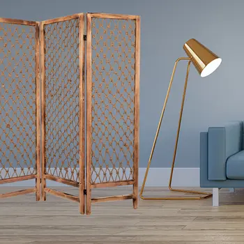 60 X 69 Natural Rope Wooden  Screen