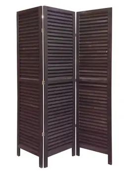 48 X 67 Black Wood Shutter - Screen