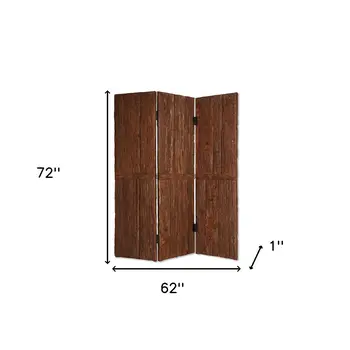 62" X 72" Brown Wood Tahoe  Screen