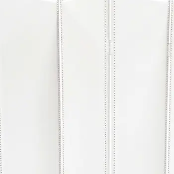 84 X 84 White Faux Leather  Screen