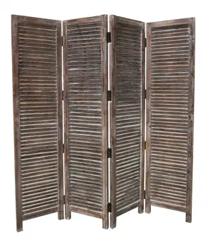 80 X 84 Brown Wood Screen