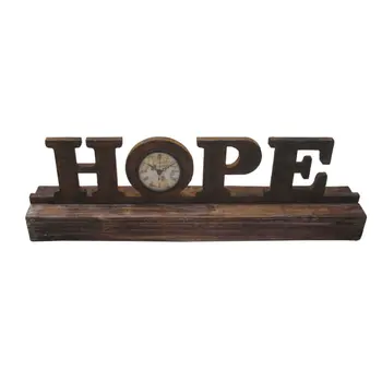 Brown Wood Decor Clock
