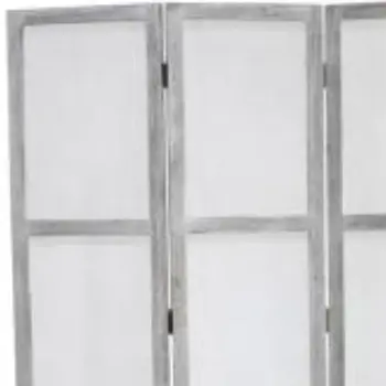 53" X 67" Gray Wood Breezer Mesh  Screen