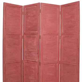76" X 84" Red Wood Screen