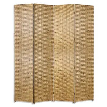 84" X 84" Gold Wood  Screen