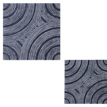 13" X 13" X 2" Gray Lined, Square - Wall Decor