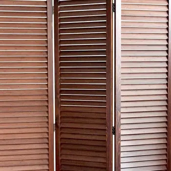 47" X 67" Brown Wood  Screen