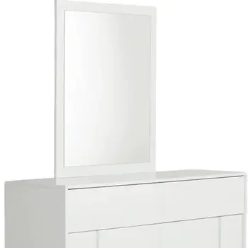 41" White Mounted Dresser Mirror