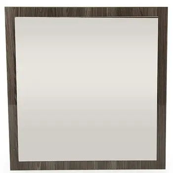 41" Gray Square Framed Mounted Accent Mirror