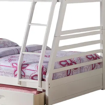 White Full Transitional Bunk Bed