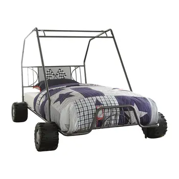 Gunmetal Steel Twin Bed Frame