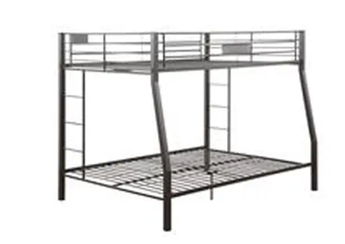 Black Twin Over Full Bunk Bed