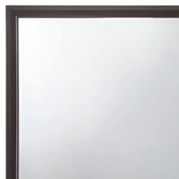 35" Espresso Wood Mounted Dresser Mirror