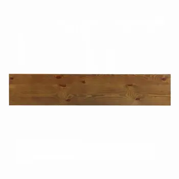 72" Oak Solid and Manufactured Wood Floor Shelf Console Table With Shelves