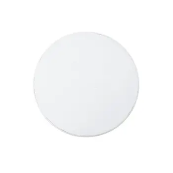 22" White Wood Round Pedestal End Table