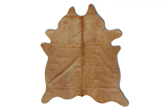 6' X 7' Golden Brown Cowhide Area Rug