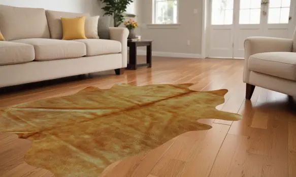 6' X 7' Golden Brown Cowhide Area Rug