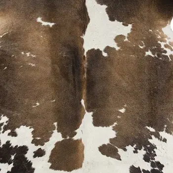 72" X 84" Taupe And White Cowhide - Rug