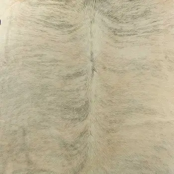 6' X 7' Light Taupe And Brown Exotic Cowhide  Rug