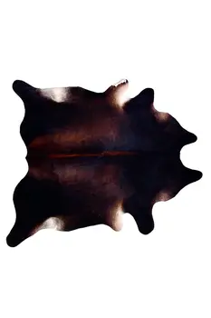 6' X 7' Black And White Cowhide Area Rug