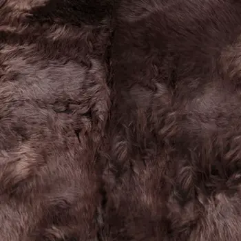 6' Chocolate Genuine Sheepskin Area Rug
