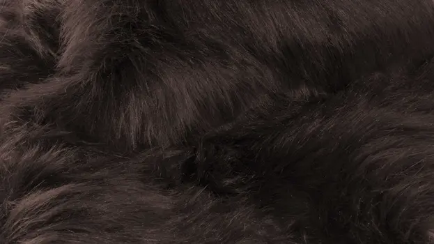 2' X 3' Chocolate Faux Sheepskin Shag Area Rug