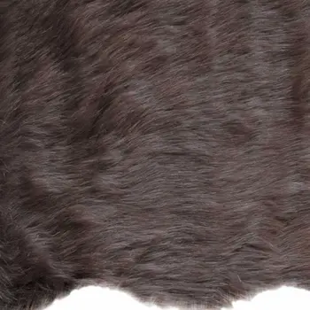 2' X 3' Chocolate Faux Sheepskin Shag Area Rug