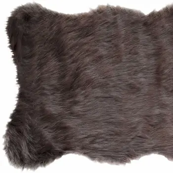 2' X 3' Chocolate Faux Sheepskin Shag Area Rug