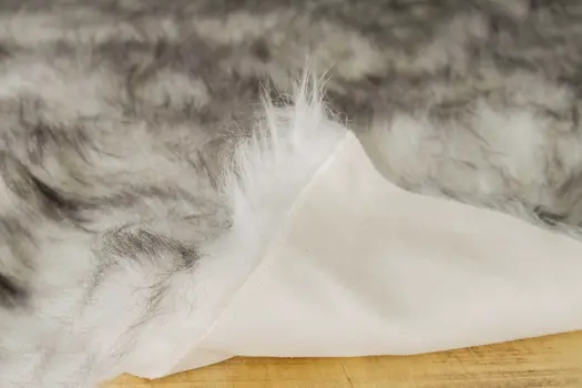 2' X 3' Gray Faux Sheepskin Washable Area Rug