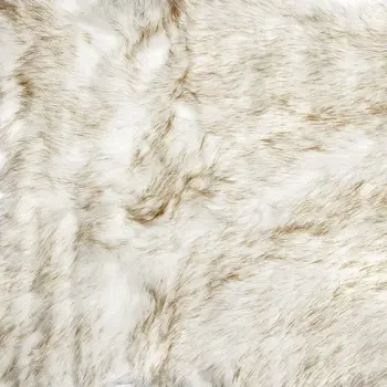 2' X 3' Tan Faux Sheepskin Ombre Area Rug