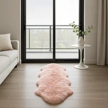 Pink Animal Print Area Rug