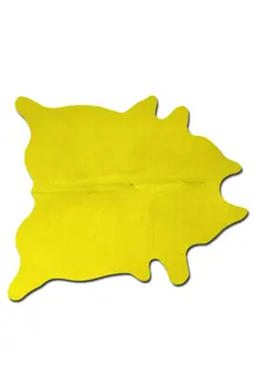 72" X 84" Yellow Cowhide - Rug