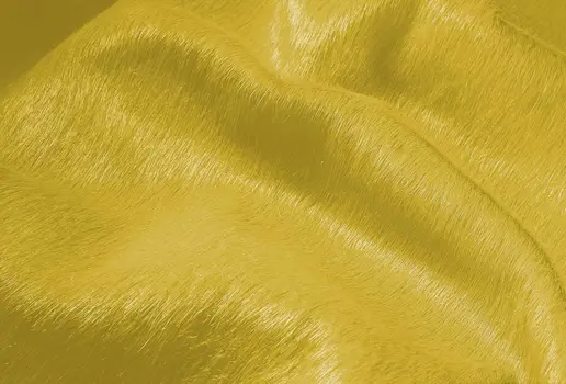 72" X 84" Yellow Cowhide - Rug