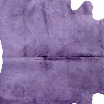 6' X 7' Purple Cowhide Area Rug