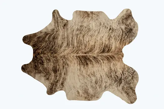 6' X 7' Brown Cowhide Area Rug