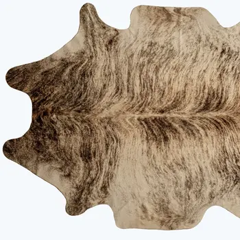 6' X 7' Brown Cowhide Cowhide Print Area Rug