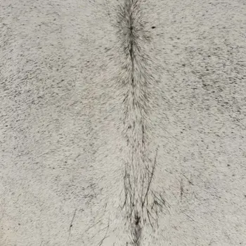 6' X 7' Gray Cowhide Hand Tufted Area Rug